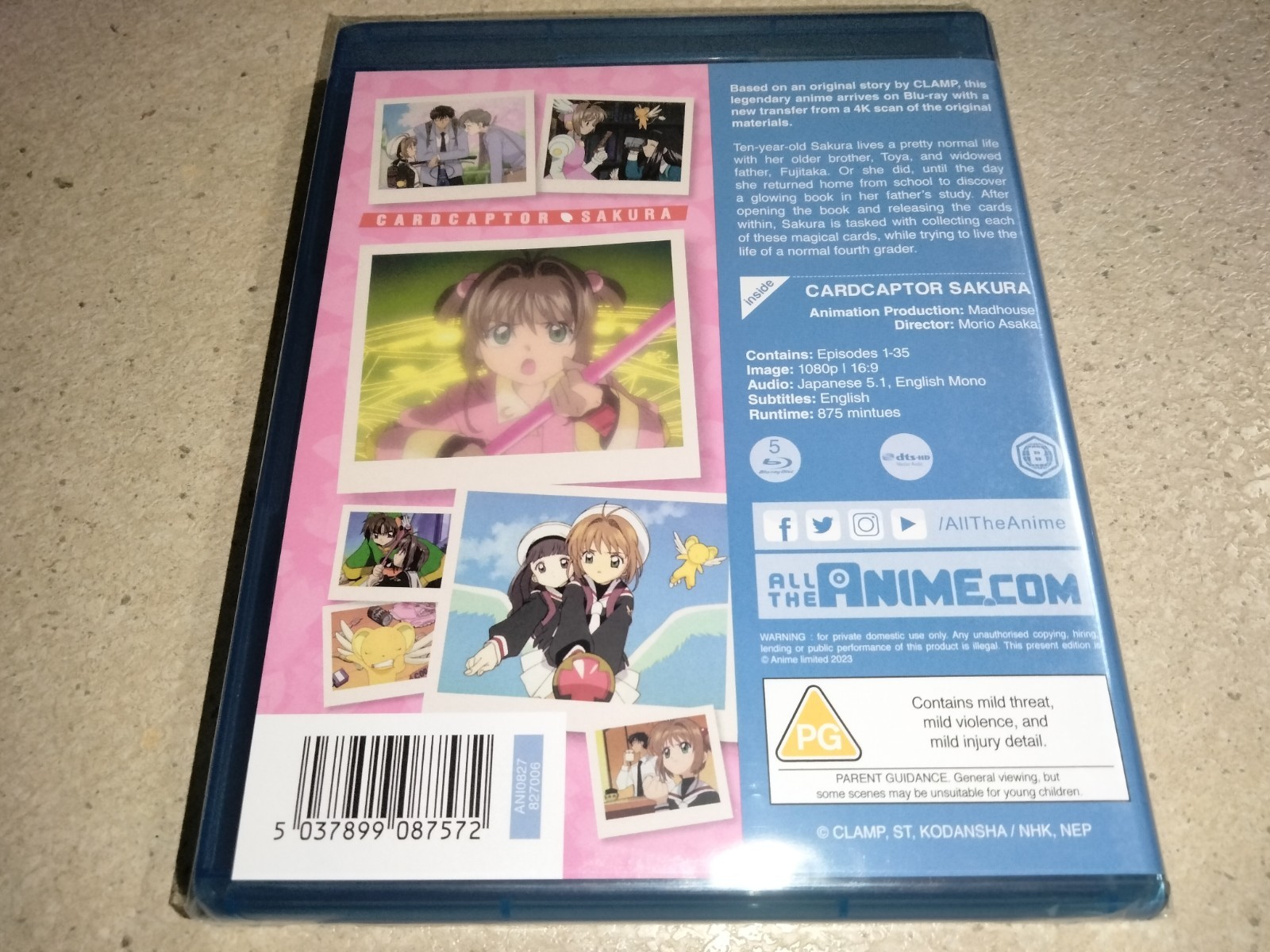 NEW Cardcaptor Sakura 1998 Complete Series Blu-ray REGION B Anime 10 Discs