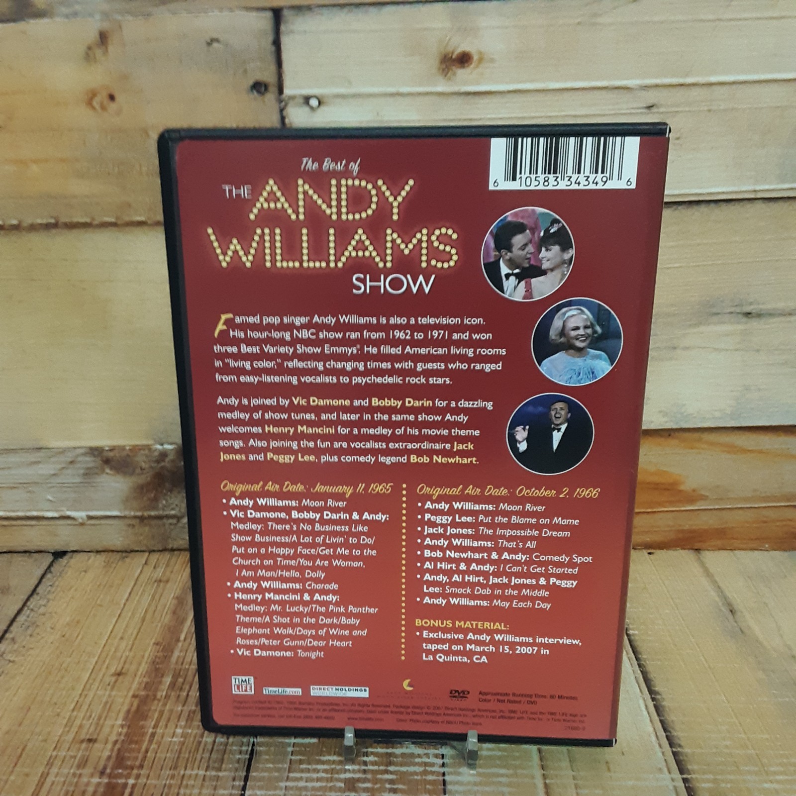 The Best Of The Andy Williams Show DVD Used Variety Music TV Classic