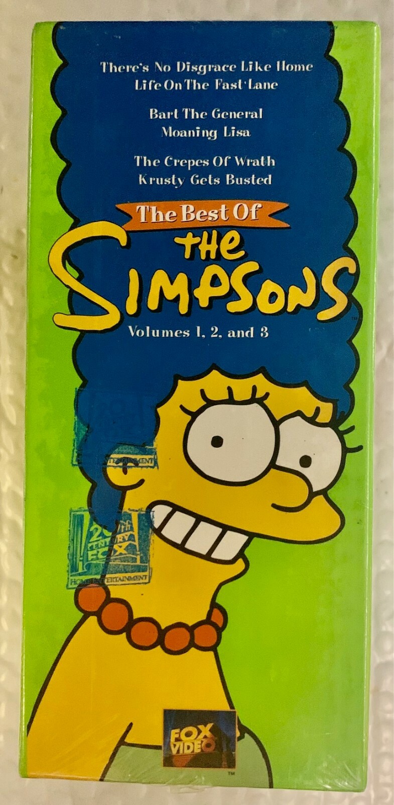 The Best of the Simpsons -Boxed Set 1 (VHS,1997, 3-Tape Set) Volumes 1,2,3- NEW