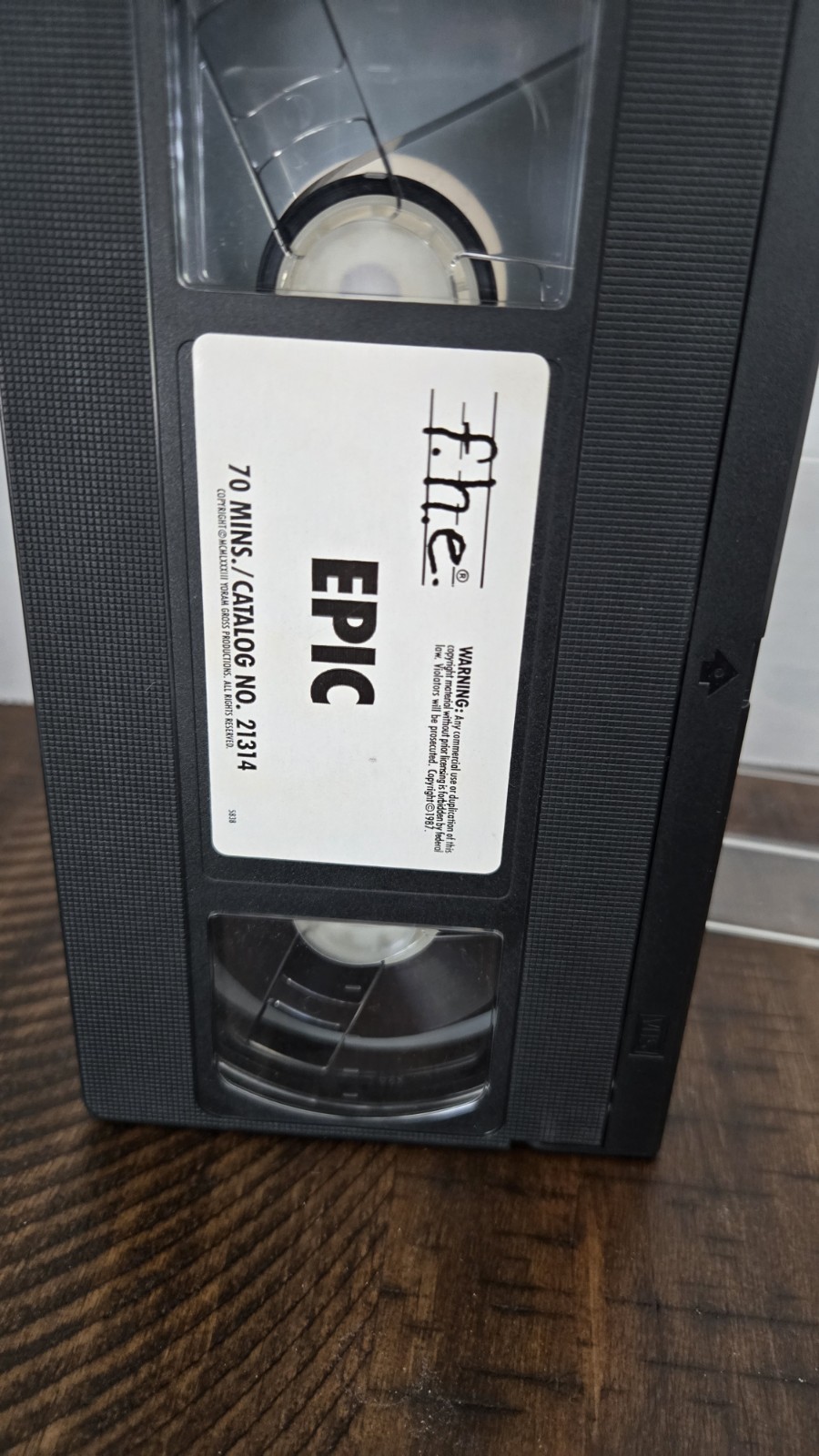 EPIC DAYS OF THE DINOSAURS (1985) VHS 80s ANIMATED MOVIE F.H.E.