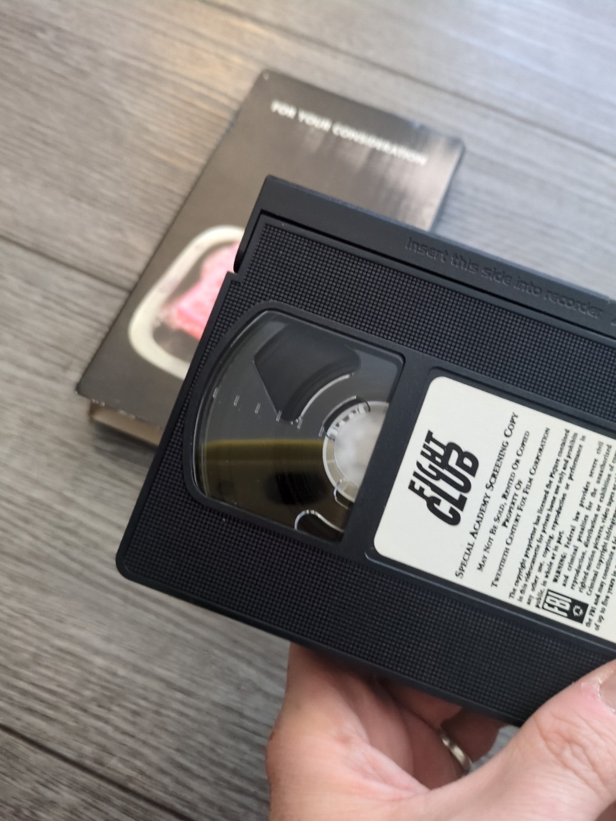 FIGHT CLUB VHS FYC 1999 Academy Screener David Fincher Brad Pitt TESTED