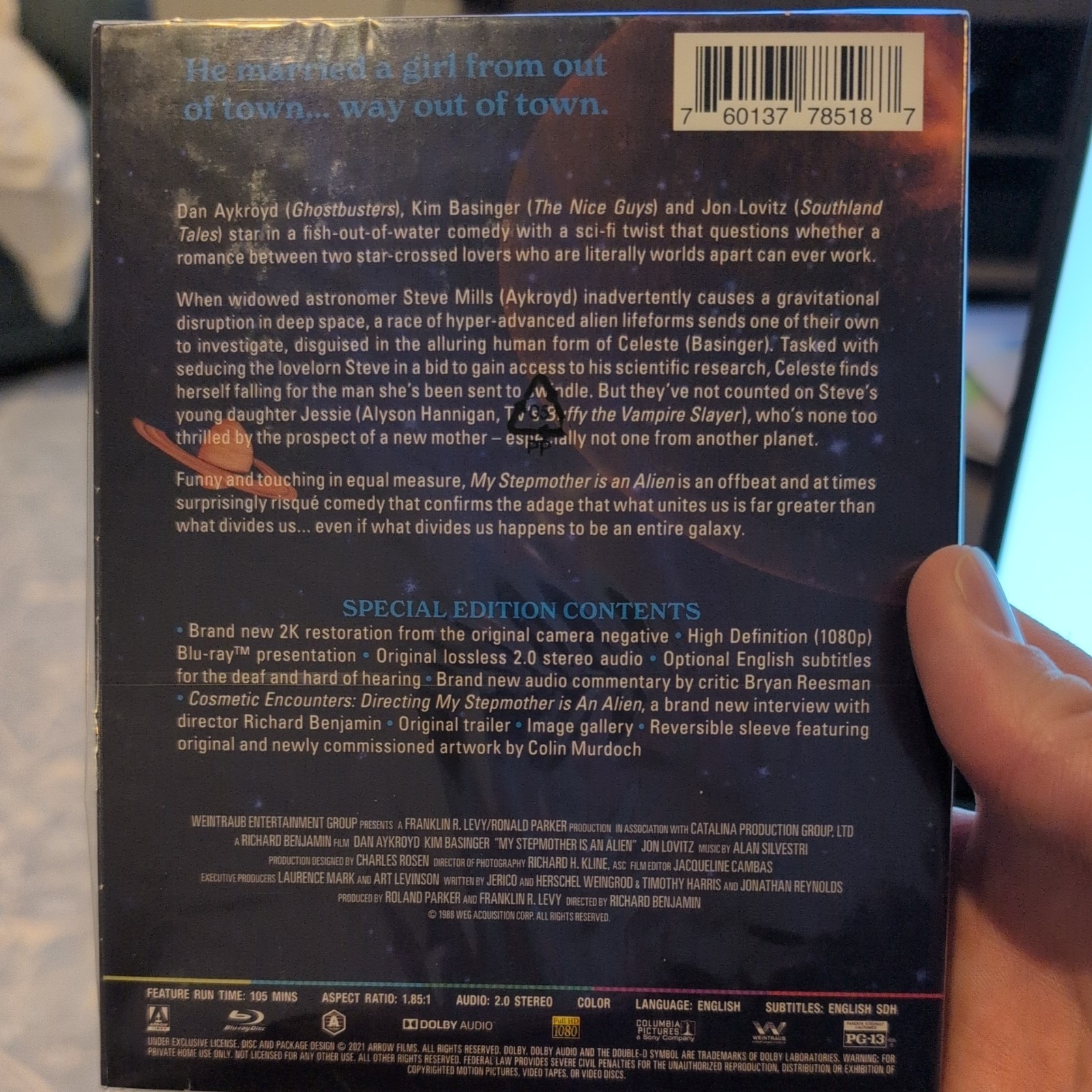 My Stepmother Is an Alien (1988) Arrow Video. Brand New and Factory Sealed!!