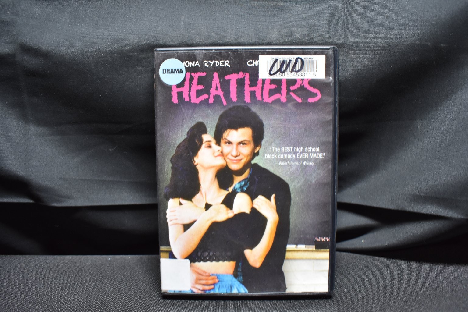Heathers DVD 1988 Winona Ryder Public Library Withdrawn Version
