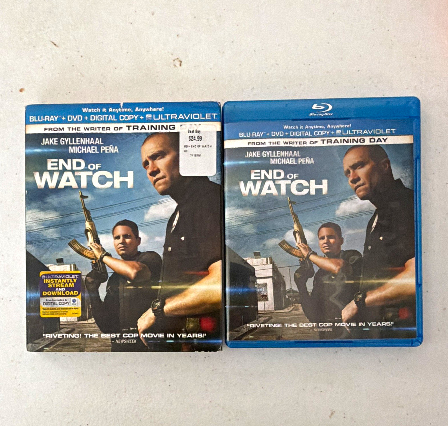 Universal Studios End of Watch Blu-ray/DVD Jake Gyllenhaal Commentary R