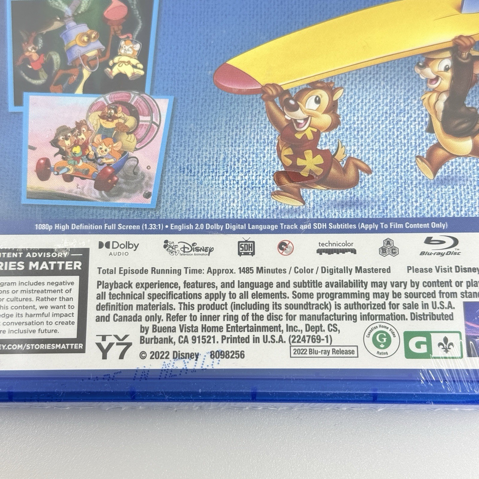 Chip ‘n’ Dale’s Rescue Rangers Complete : 65 Episodes, 6 Disk set – Blu-Ray