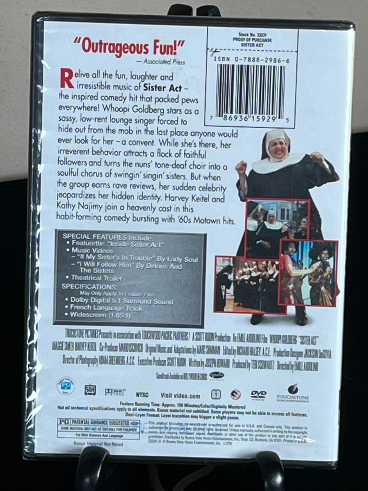 Sister Act DVD Whoopi Goldberg Nun Factory Sealed
