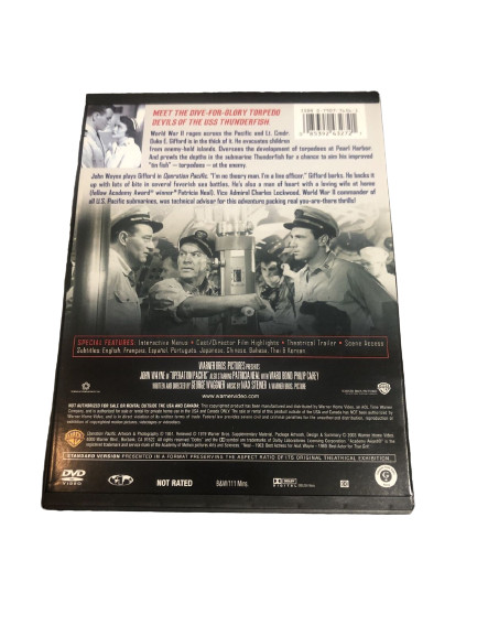 Operation Pacific (DVD, 2003) John Wayne. 111 Mins. Snap Case. Special Features