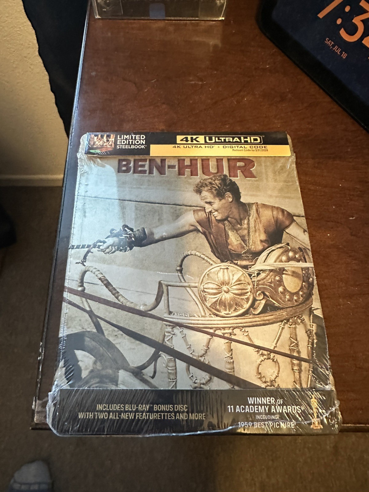Ben-Hur w. Steelbook (4K UHD Blu-ray + Digital, 1959, Region Free) *NEW*