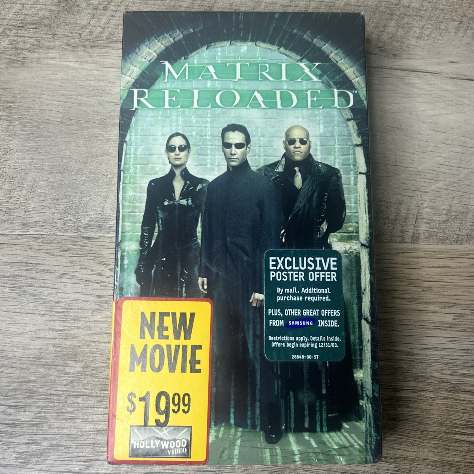 THE MATRIX Reloaded VHS 2003 Keanu Reeves – NEW! FACTORY SEALED!