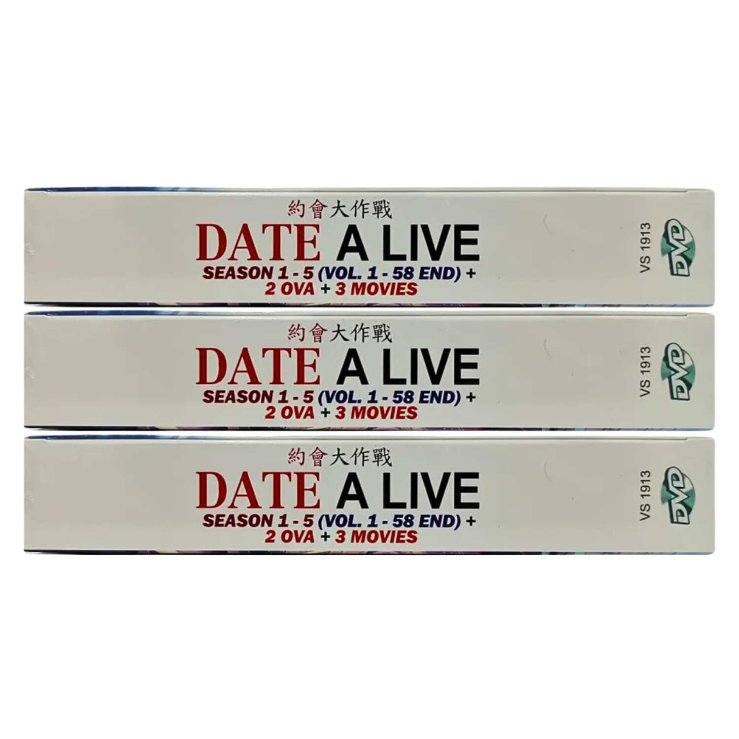 NEW DVD Date A Live Anime Season 1-5 Vol. 1-58 End+2 Ova+3 Movies English Dubbed