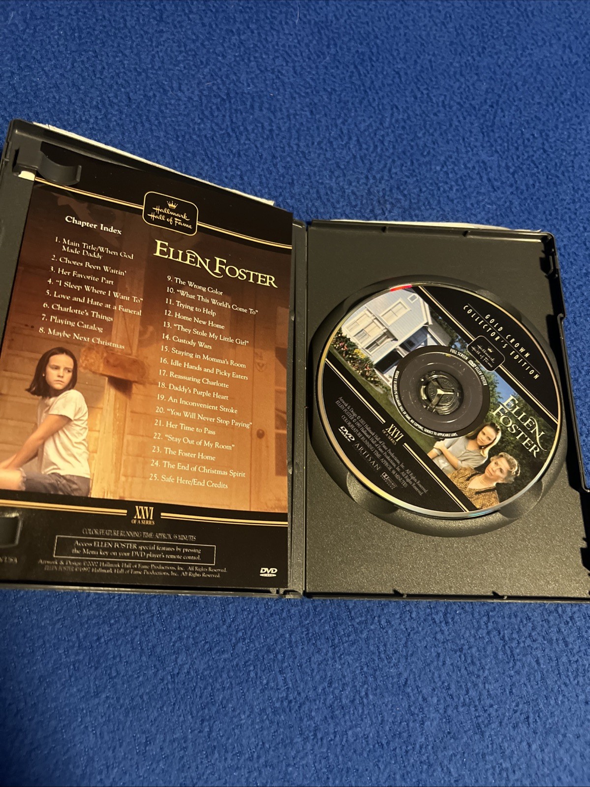 Ellen Foster DVD w Insert Jena Malone Timothy Olyphant Amanda Peet 1997 Hallmark
