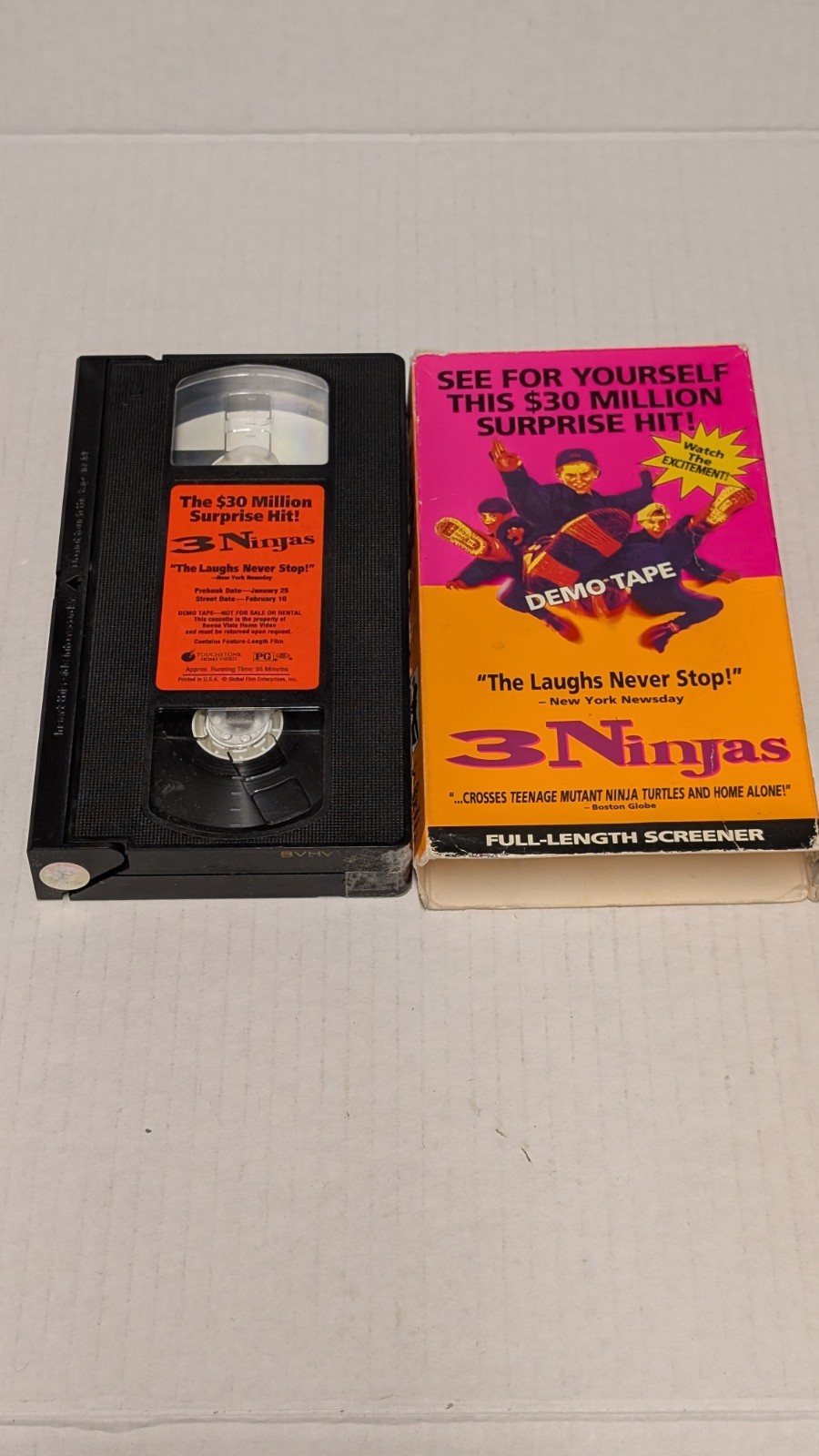 3 Ninjas VHS Tape Full Length Promo Screener Martial Arts Demo
