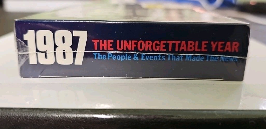 1987 The Unforgettable Year VHS SEALED NBC News Wood Knapp Video VTG
