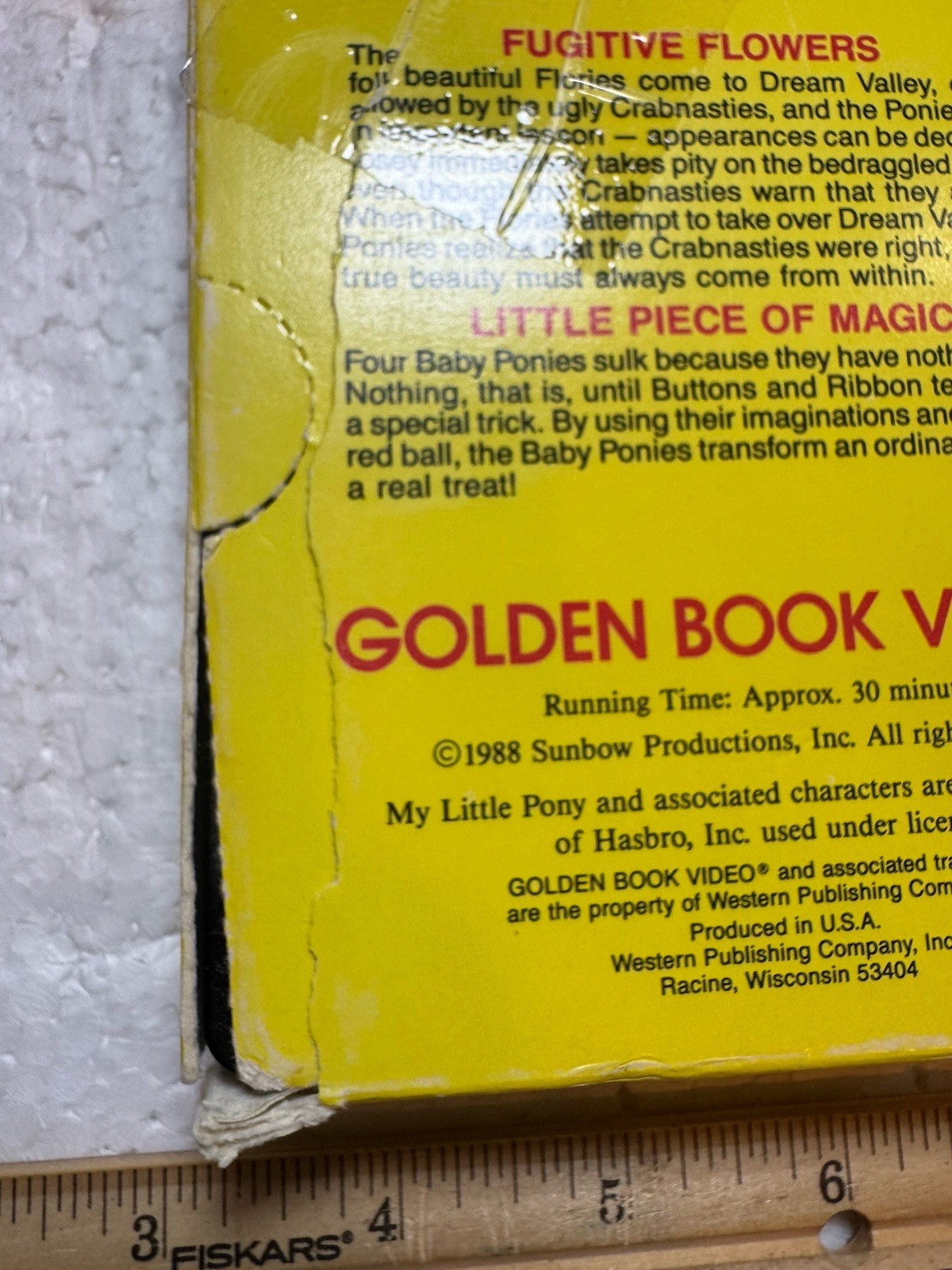 1988 My Little Pony Golden Book VHS – Fugitive Flowers – Little Piece Of Magic