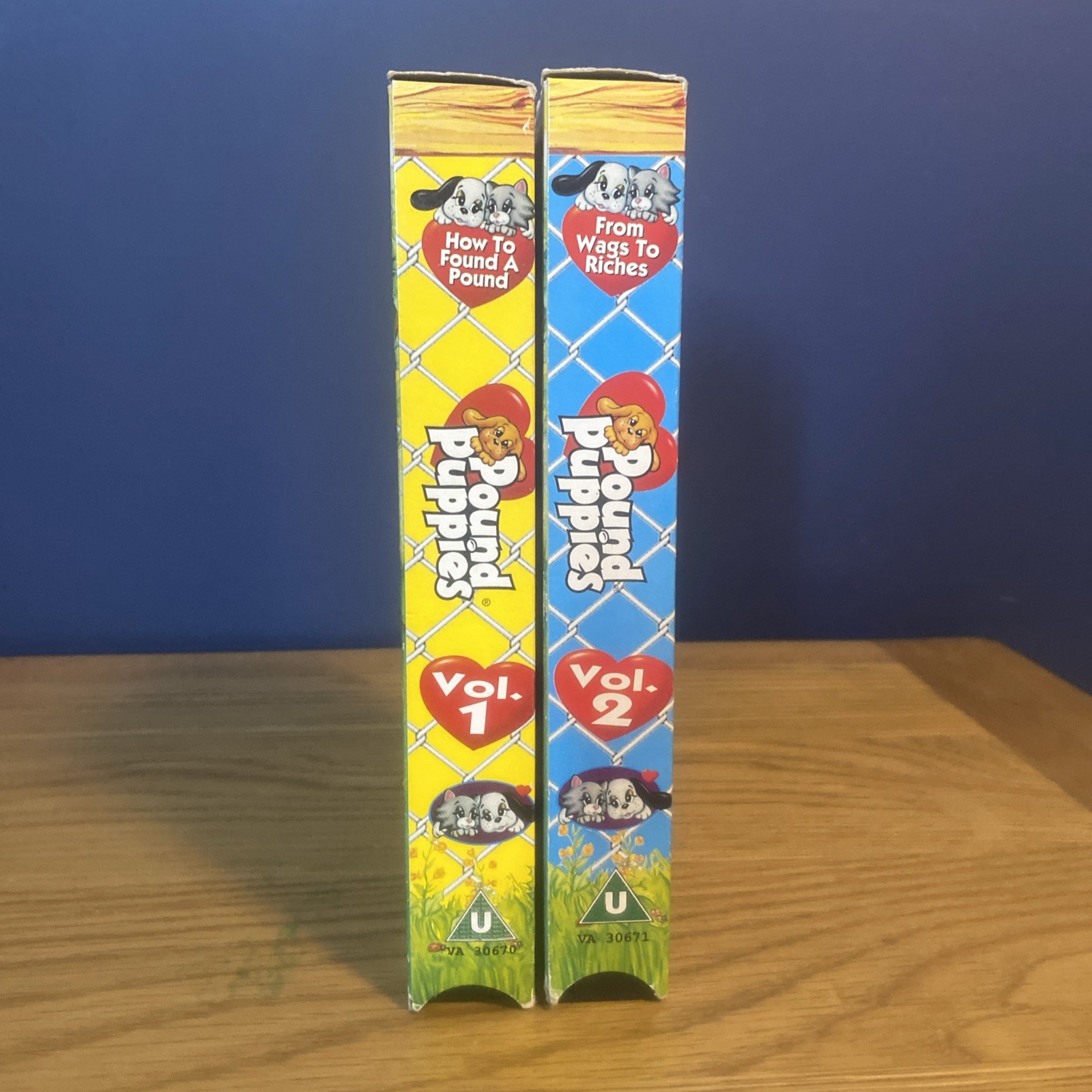 Pound Puppies Vol 1: How to Found A Pound & Vol 2: From Wags to Riches VHS Tapes