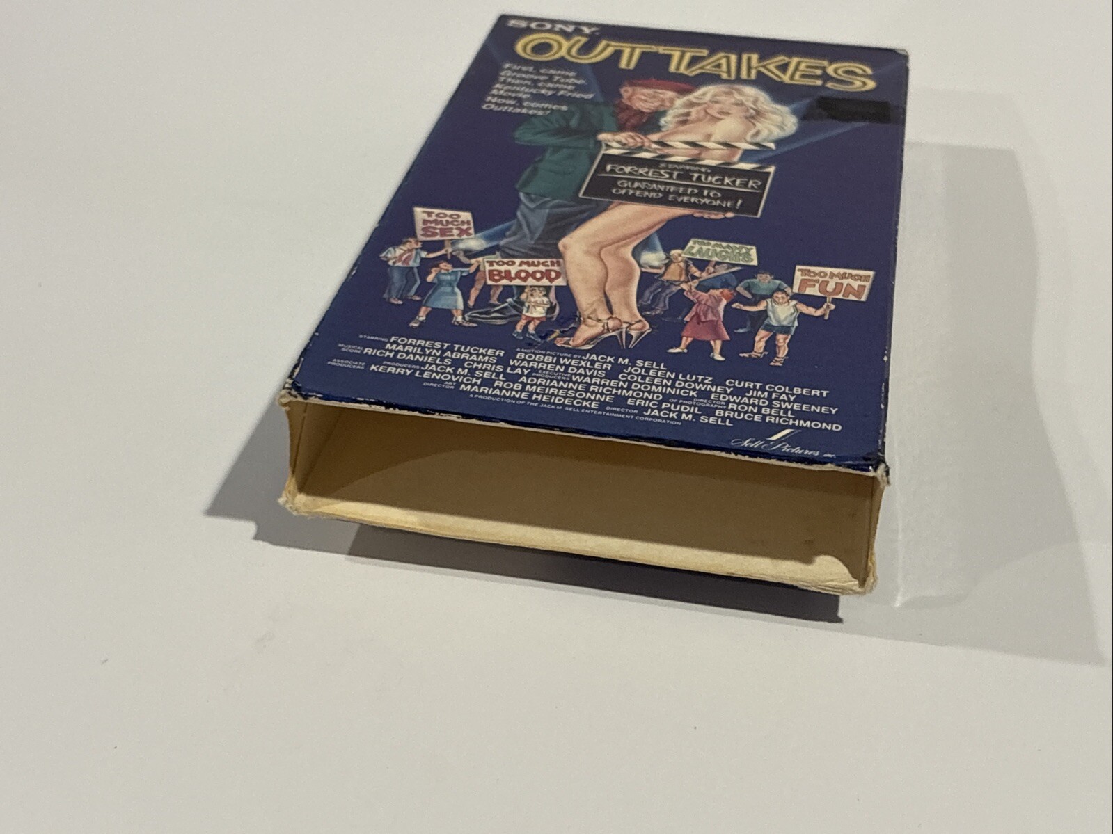OUTTAKES – VHS – 1980s Sketch Comedy Film Sony RARE HTF TESTED