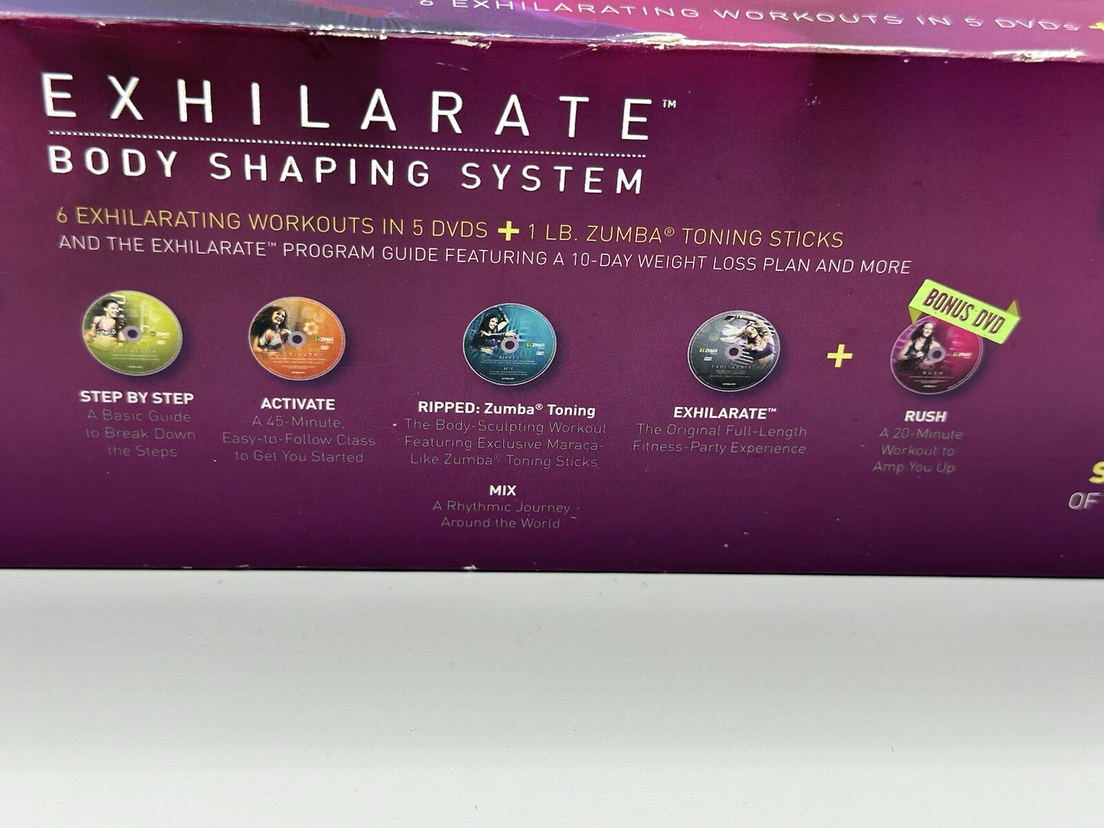 Zumba Fitness Exhilarate Body Shaping System Toning Sticks and Cd’s