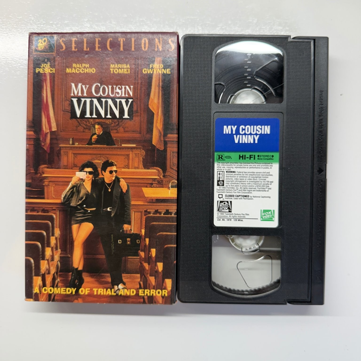 My Cousin Vinny VHS 1992 Comedy Hi-Fi Stereo 20th Century Fox