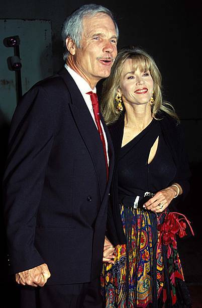 Ted Turner & Jane Fonda at Environmental Media Awards in LA, C 1993 Old Photo 1