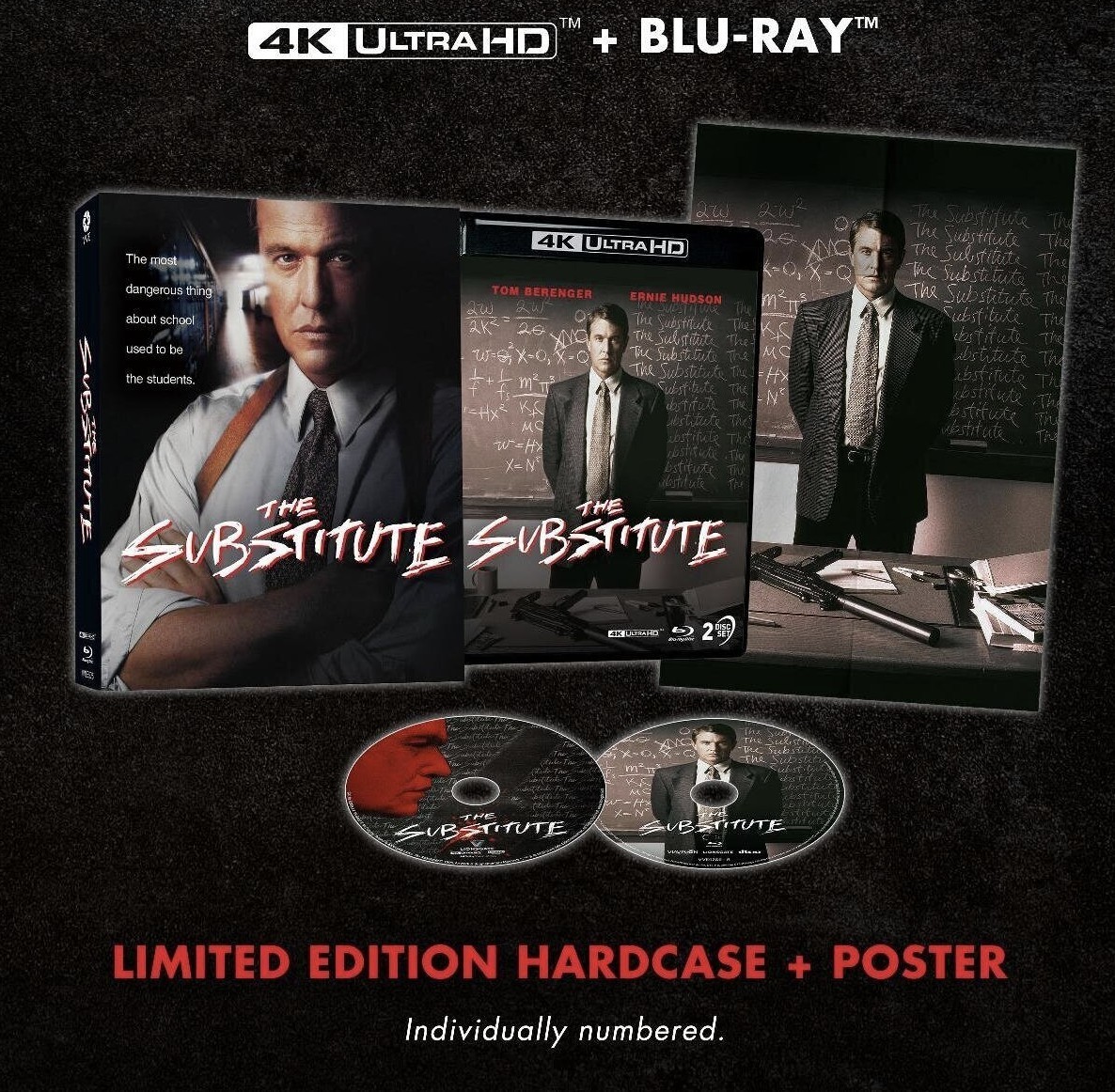 THE SUBSTITUTE (1996) Limited Numbered Edition Box Set 4K UHD Blu-Ray NEW