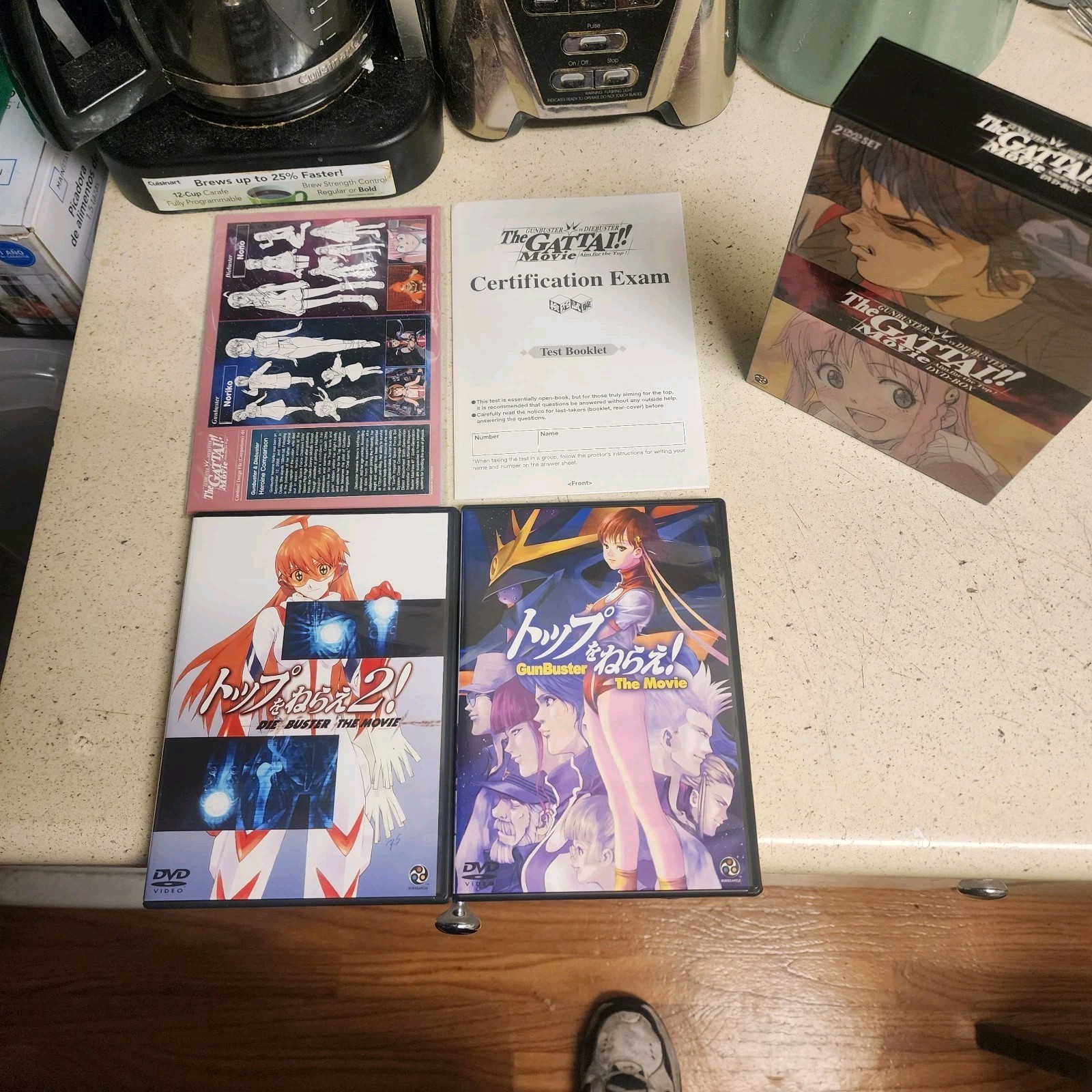 Gunbuster Vs Diebuster Aim For The Top! The Gattai Dvd Set Htf Oop