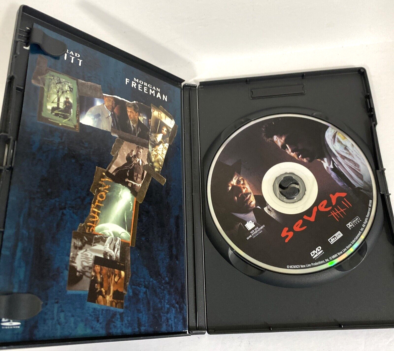 Seven (DVD, 1995) Brad Pitt Morgan Freeman