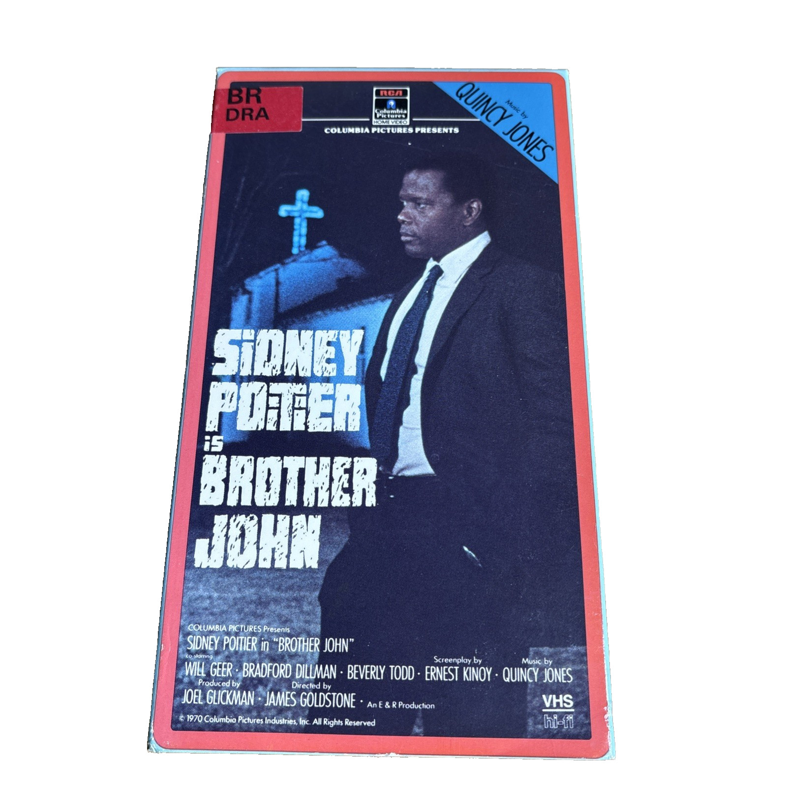 BROTHER JOHN (VHS 1988) Sidney Poitier Quincy Jones James Goldstone 1970 Vintage