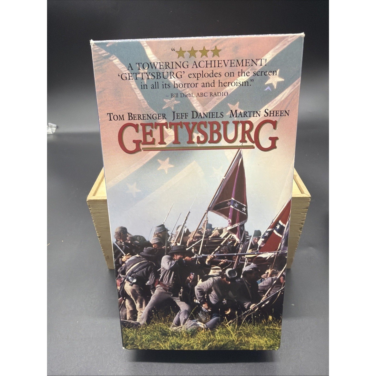 Gettysburg VHS 1993 Jeff Daniels 2 Tape Set