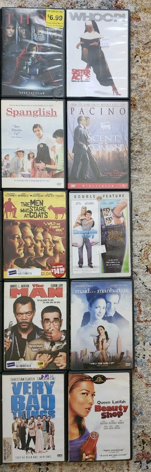 99 DVD Movie Lot Action Comedy Drama Sci-Fi Fantasy Western Family TV Series Mix