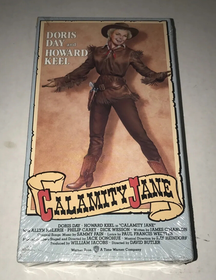 Calamity Jane VHS Doris Day Howard Keel Musical Film New Sealed Video 1953