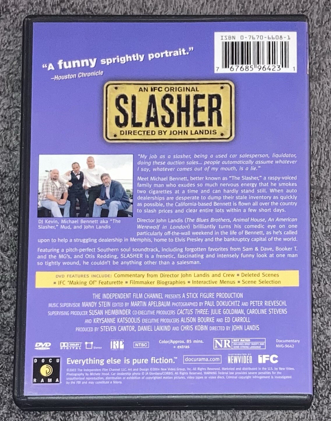 Slasher DVD John Landis Michael Bennett Documentary ￼