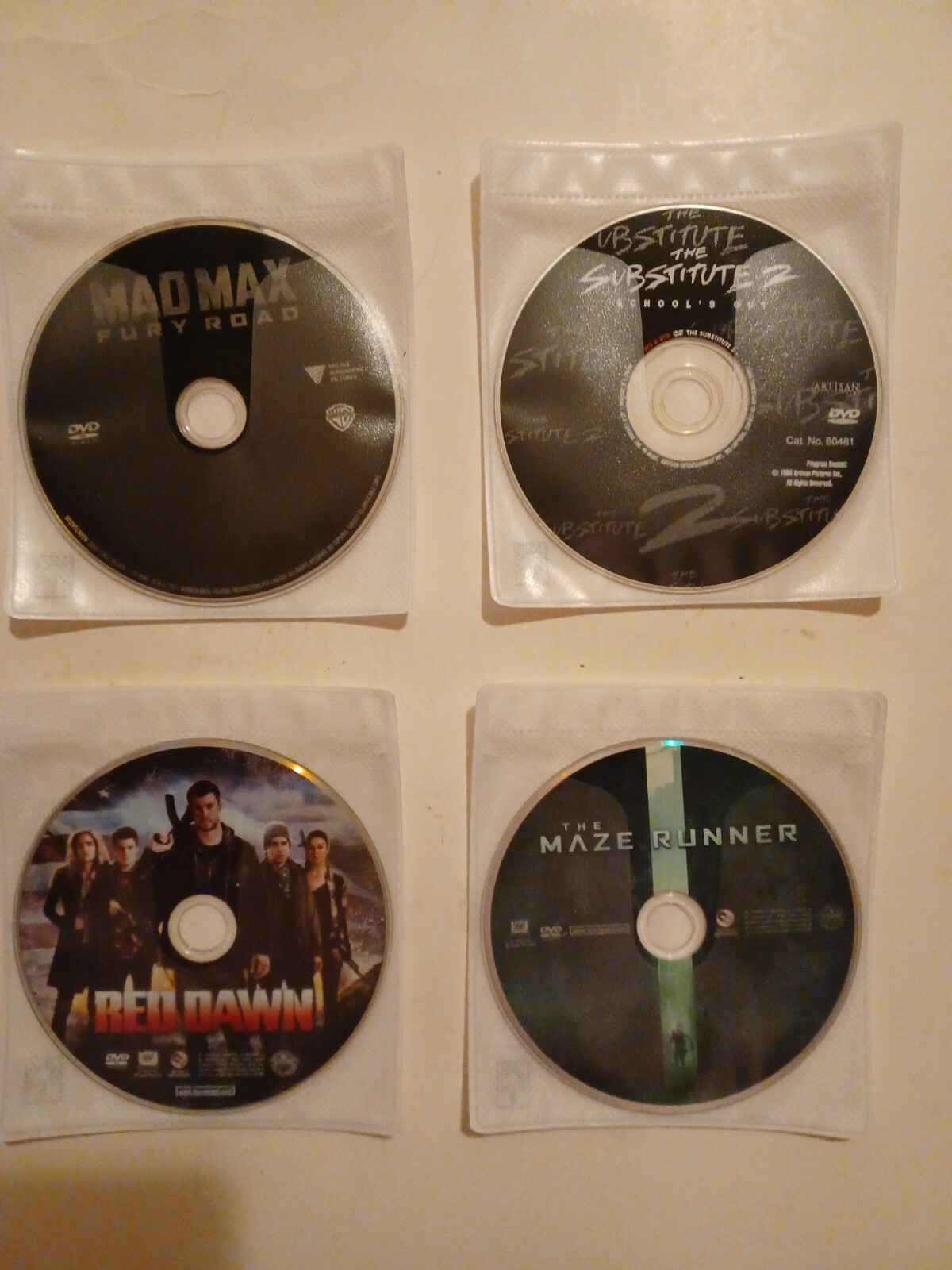 10 Action/Adventures DVD’s w/o cover art (DVD) l