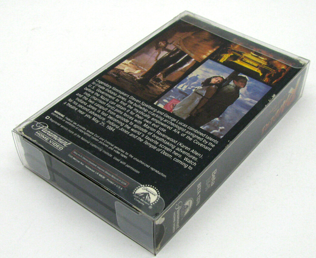 1x BETAMAX MOVIE CARDBOARD SLEEVE (SIZE A) – CLEAR PLASTIC PROTECTIVE BOX