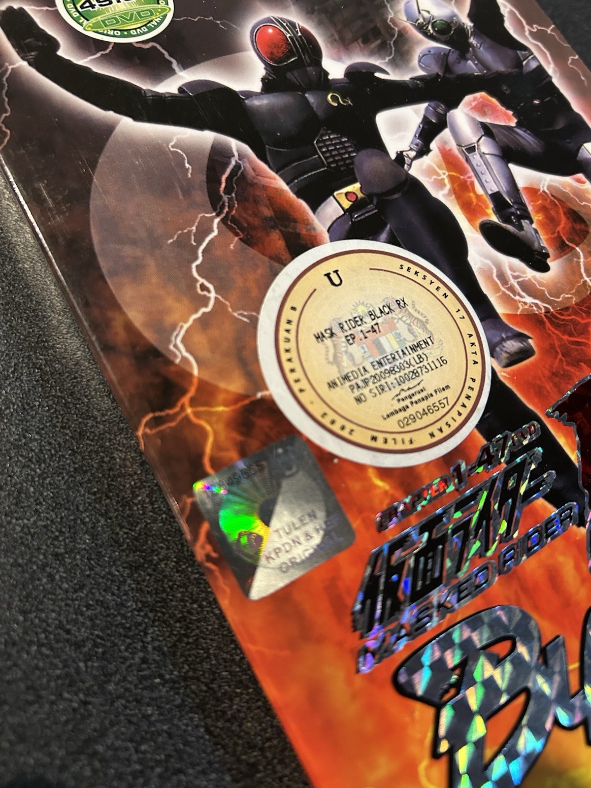 Kamen MASKED RIDER RX BLACK DVD Rare Anime