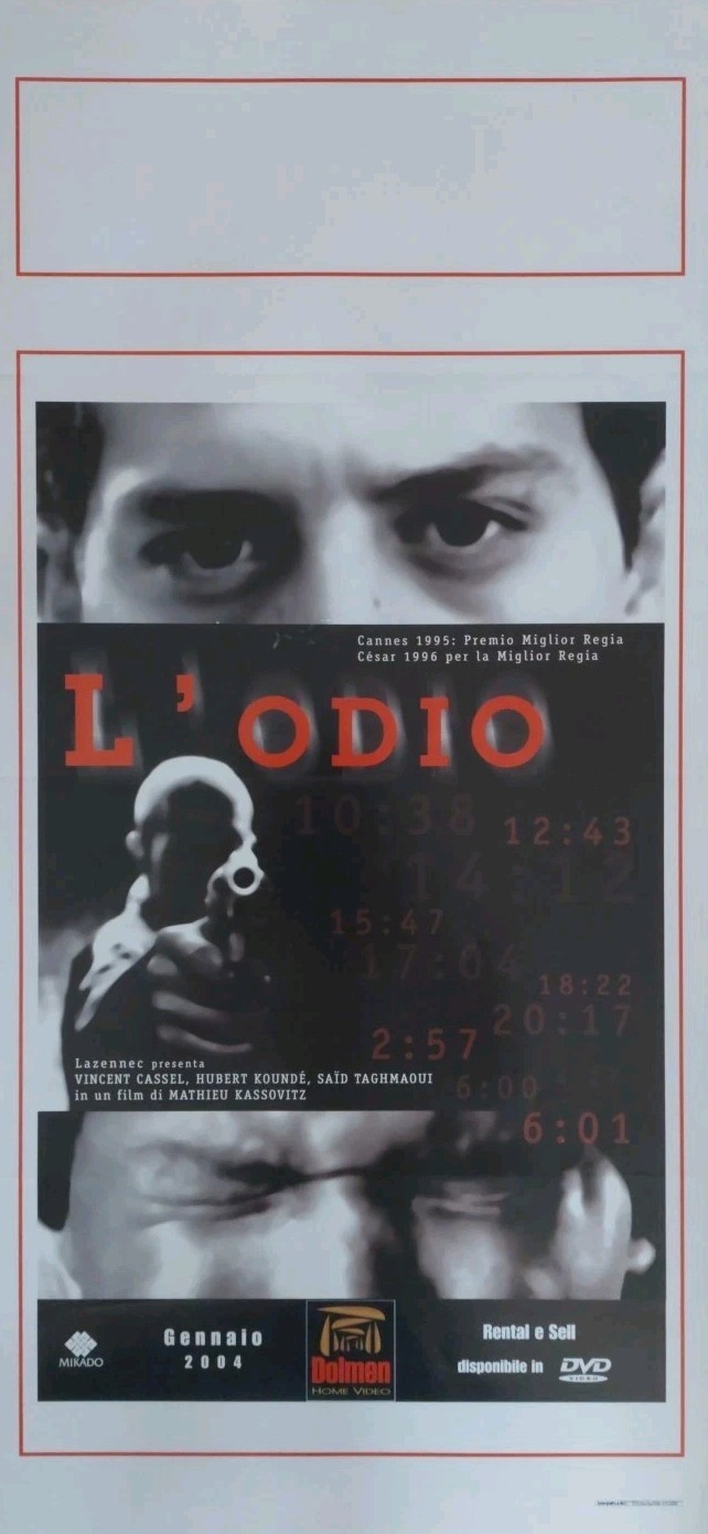 L’ODIO la haine vincent cassel mathieu kassovitz Locandina Poster Cinema Film