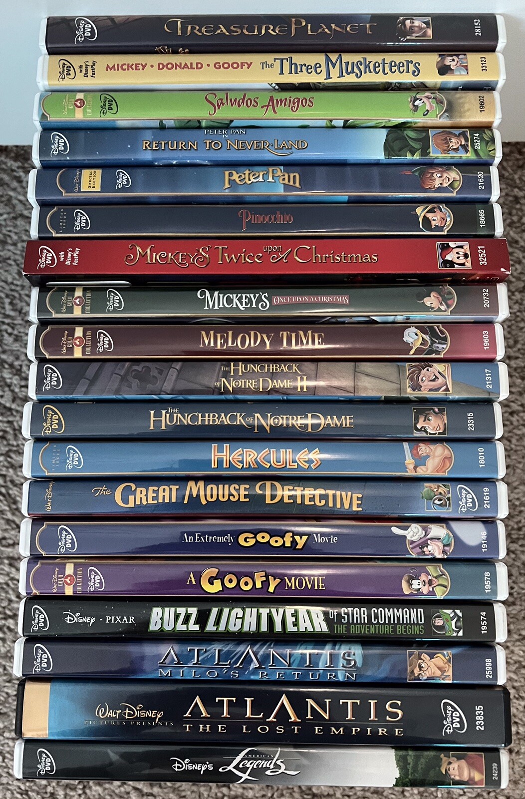 Lot of 19 Disney DVDs Region Code 1 (Made In The USA) New & Pre-owned