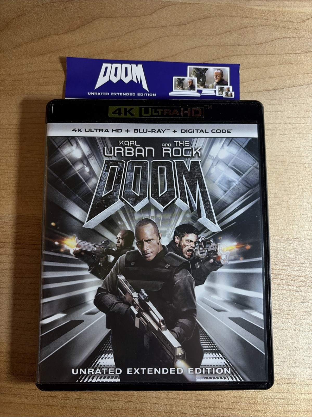 Doom Unrated Extended Edition Blu Ray NO 4K DISC 2005 Dwayne The Rock Johnson