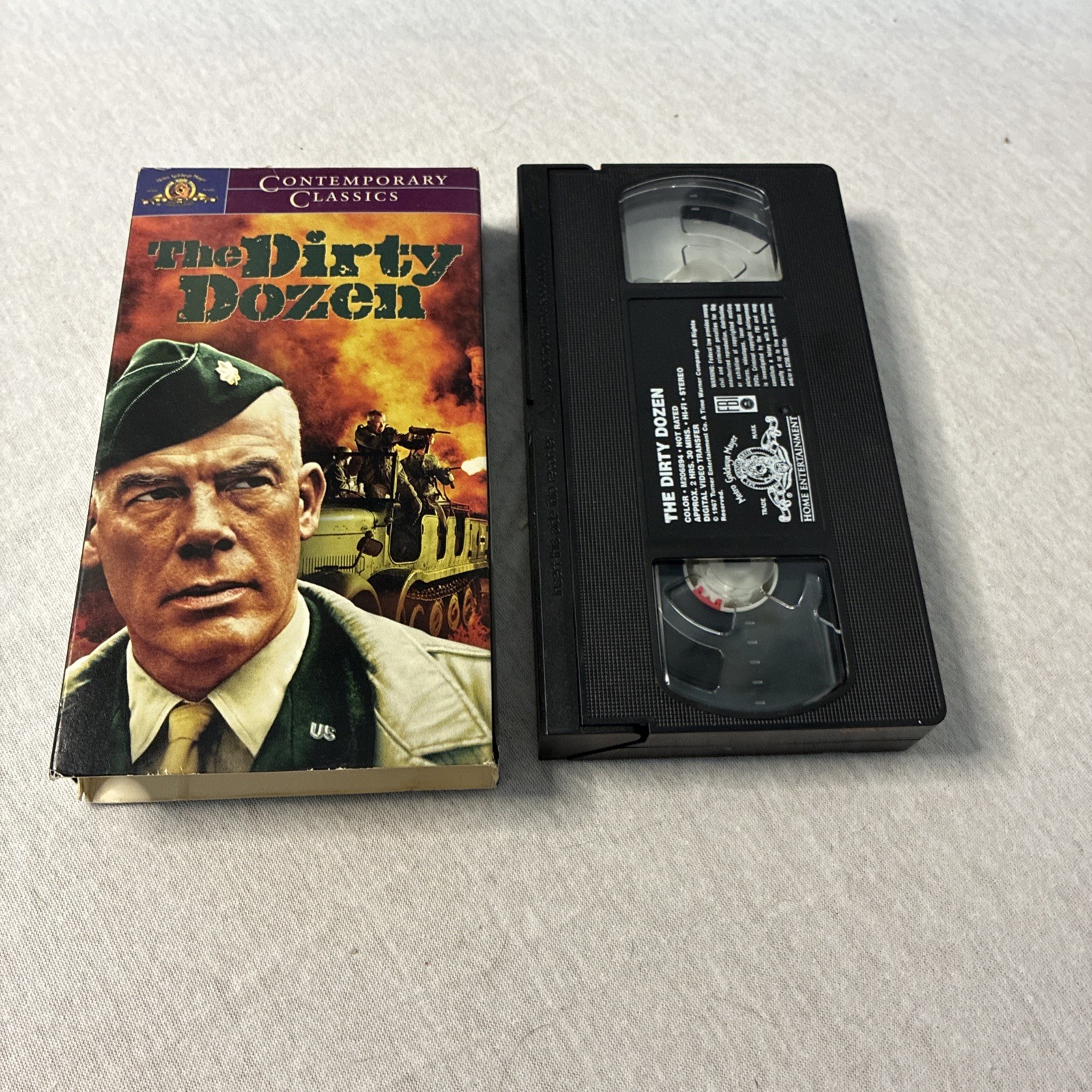 The Dirty Dozen VHS 1967 MGM Contemporary Classics Charles Bronson