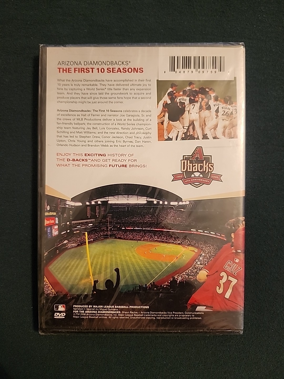 Arizona Diamondbacks DVD The First 10 Seasons NEW ~ Sealed World Series Champs