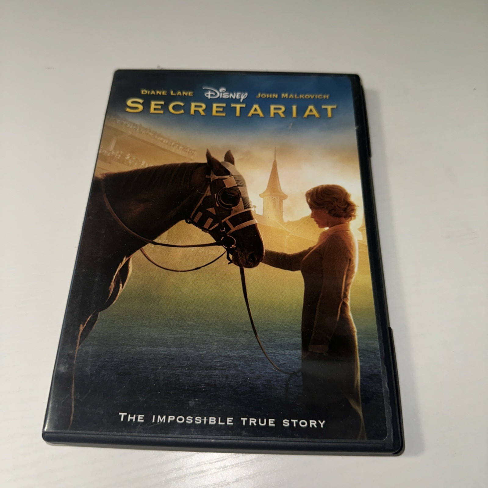 #Z1- Secretariat Disney DVD John Malkovich Diane Lane True Story Racing Horse