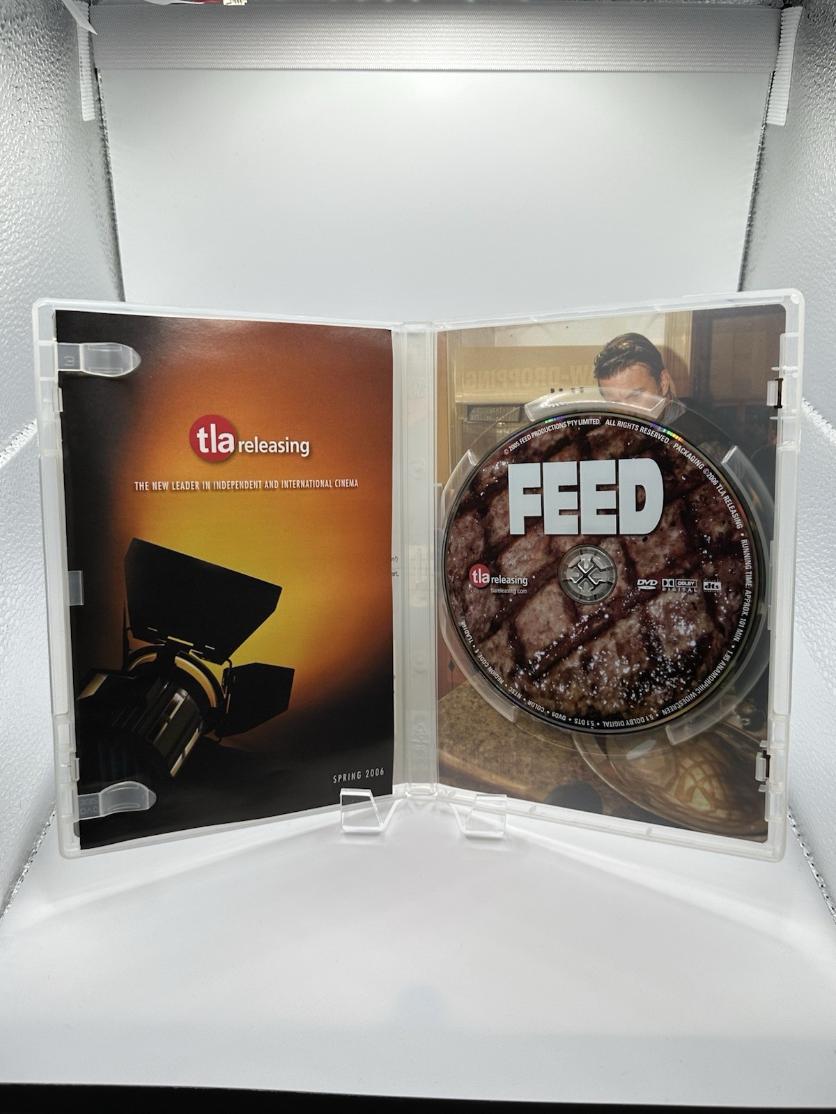 TLA Releasing Feed (DVD, 2006) Alex O’Loughlin Brett Leonard NR R1 Subs