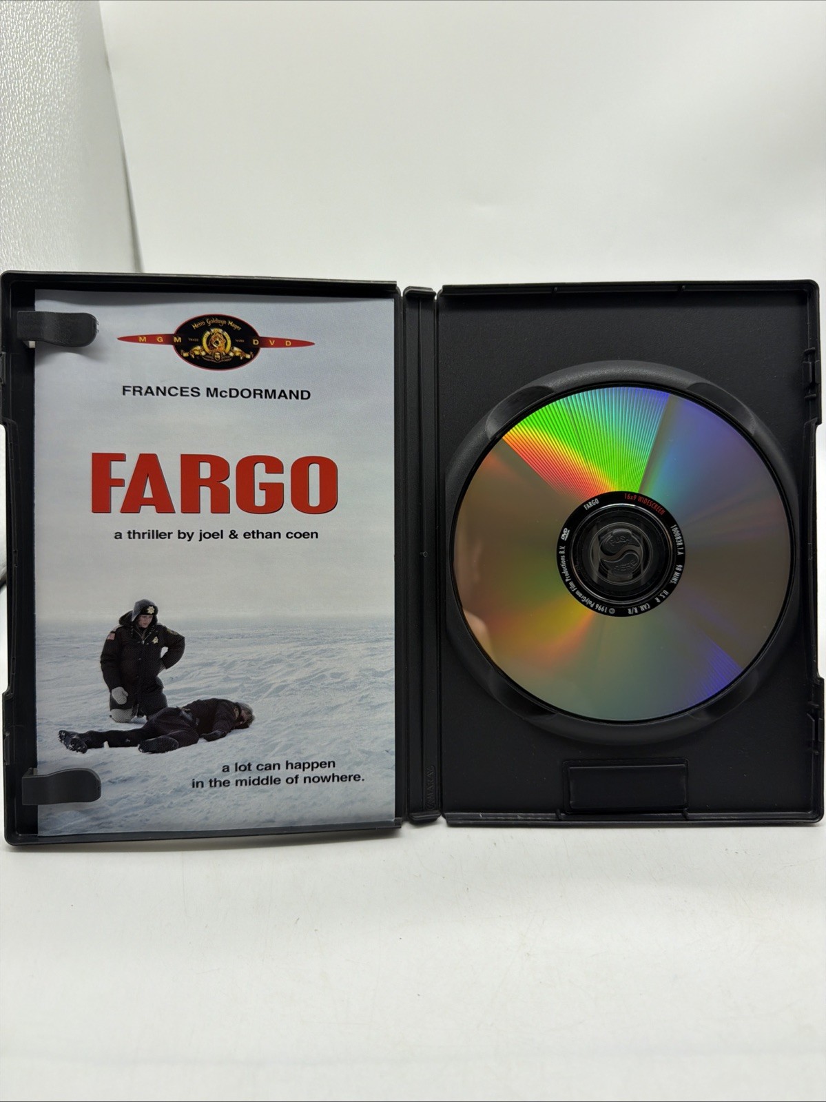 Fargo DVD Joel & Ethan Coen Frances McDormand Thriller Free Shipping