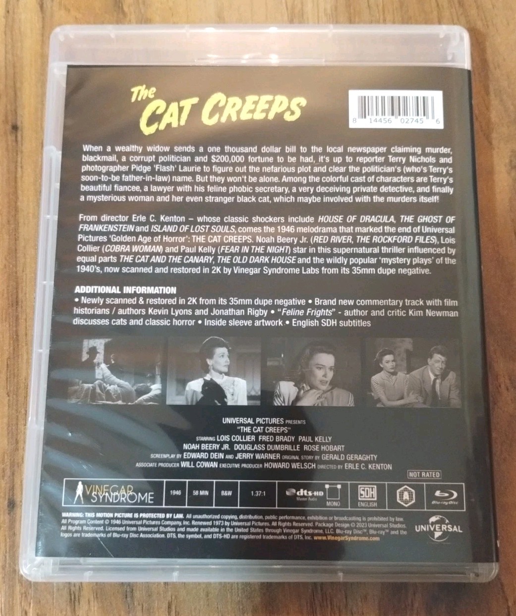 Flesh And Fantasy/The Cat Creeps/More/Vinegar Syndrome/Blu Ray/Horror/Thriller!!