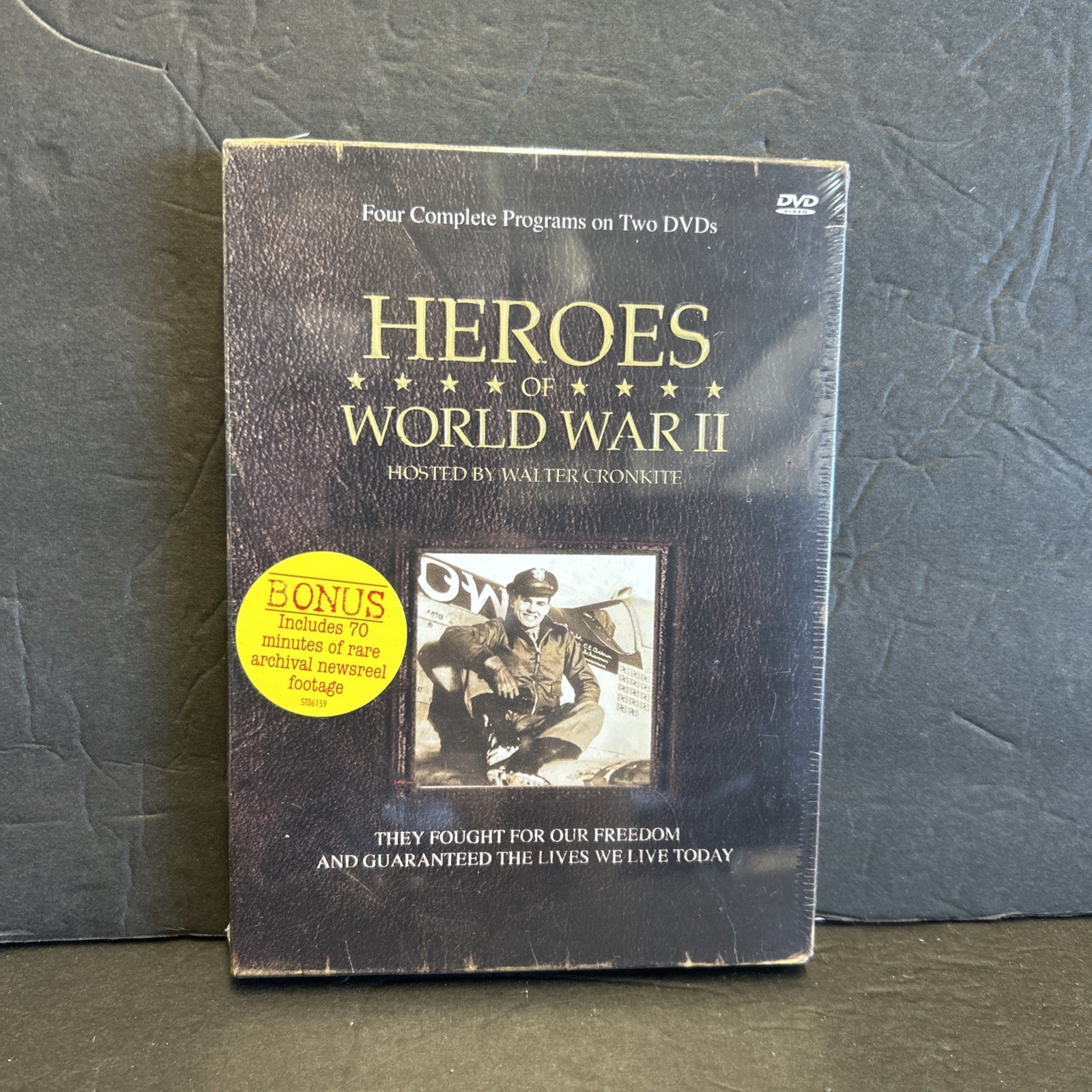 Heroes Of World War II(DVD)(2-Disk Set)New Sealed Walter Cronkite Host