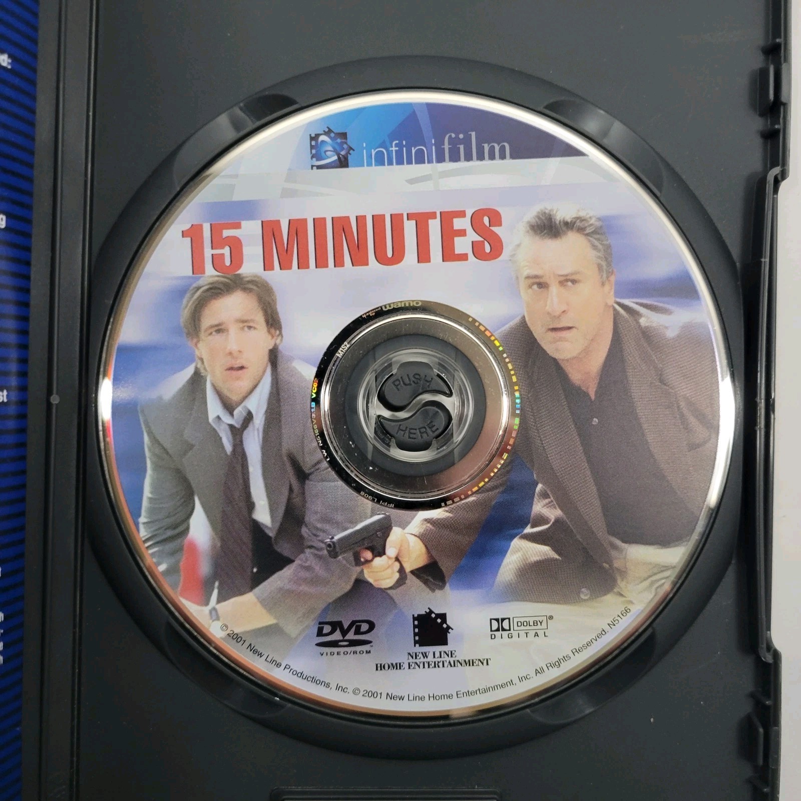15 Minutes, Robert Deniro, Edward Burns, DVD (Very Good)