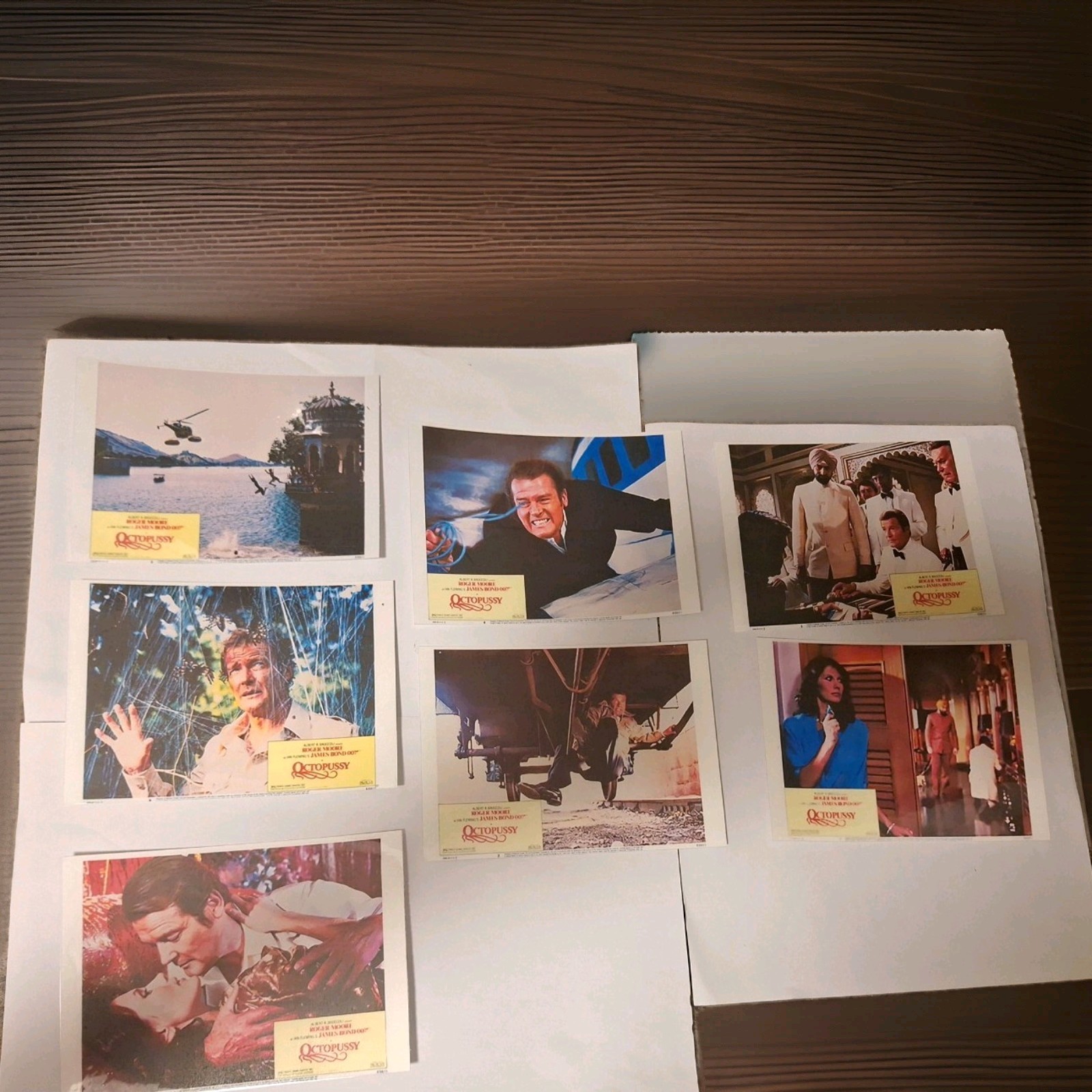 007 Octopussy 1983 8x Lobby Cards Premium Reproduction Postcards