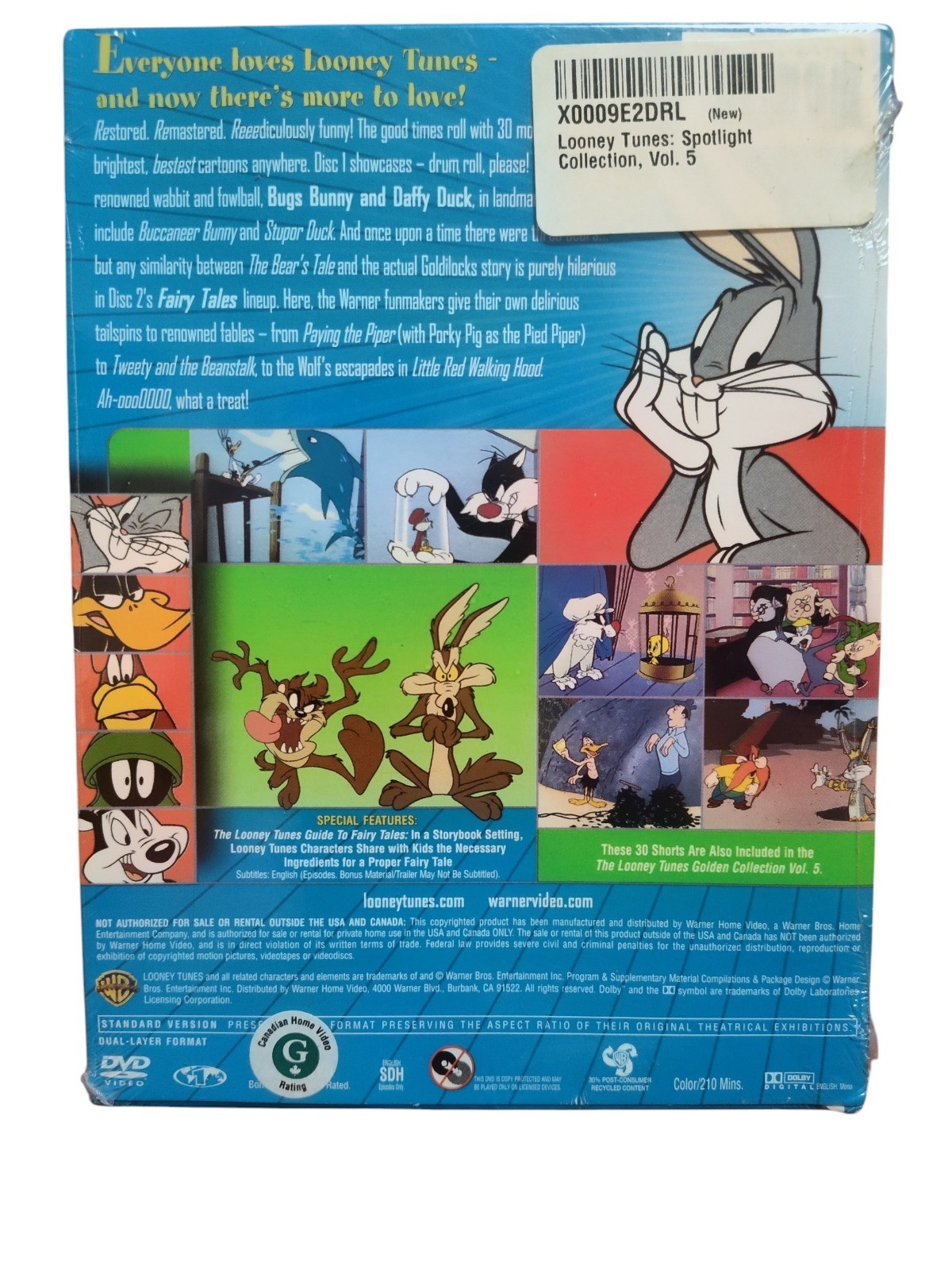 LOONEY TUNES Movie Collection & Spotlight Collection VOL 1, 2, 5 SEALED (DVD)