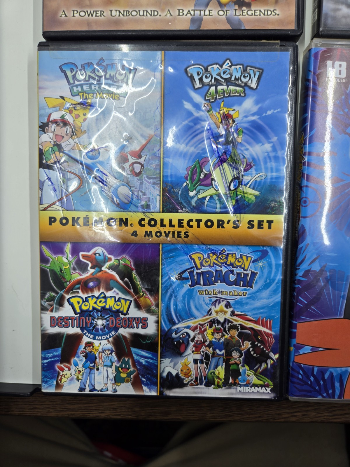 (7) Pokemon DVD Lot – Sun & Moon, Volcanion, Clash Of Ages, Heros, 4 Ever + More