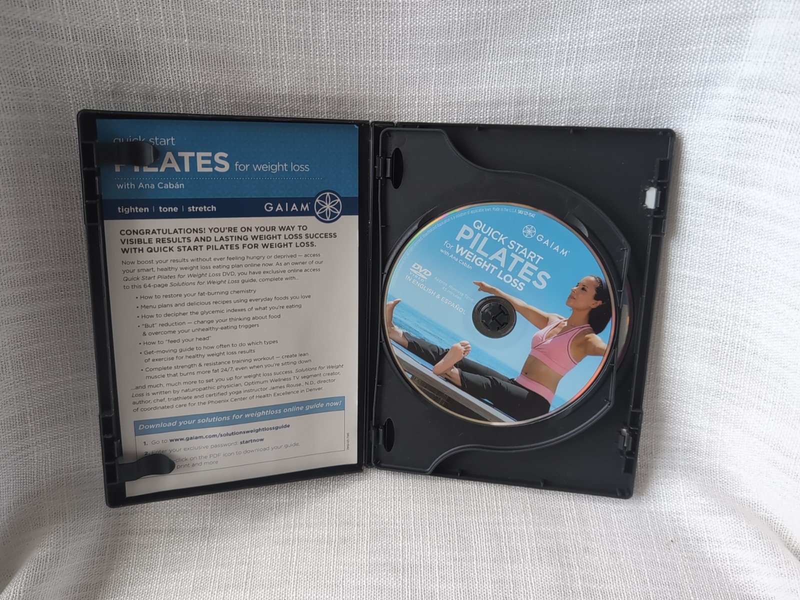 Quick Start Pilates for Weight Loss (DVD, 2005, 2-Disc Set, DVD+CD)