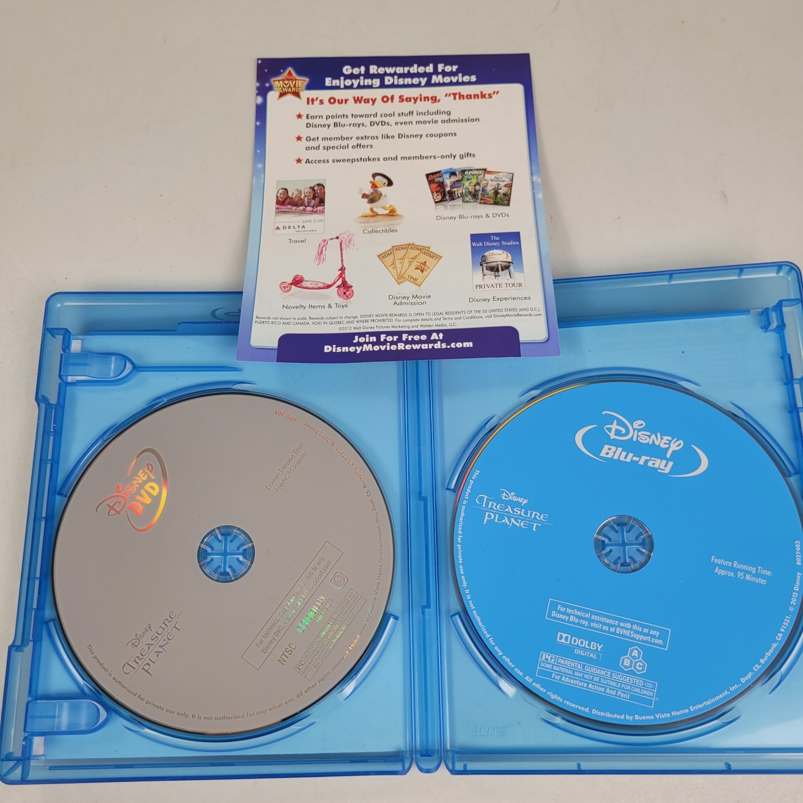 Treasure Planet: 10th Anniversary Edition (Blu-ray, 2002) + DVD